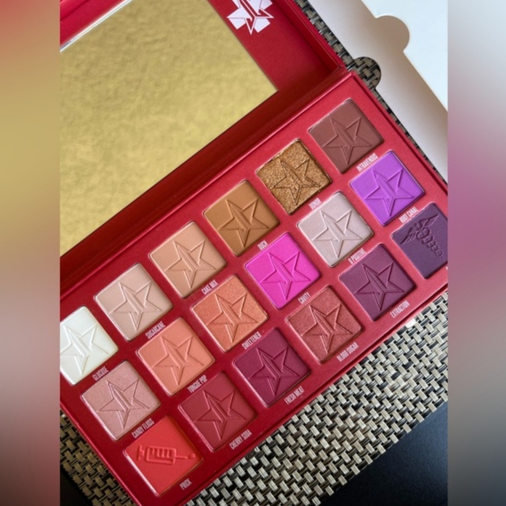 Jeffree Star Blood Sugar Eye Shadow Palette 18 Matte Metalic & Foil Finishes NIB